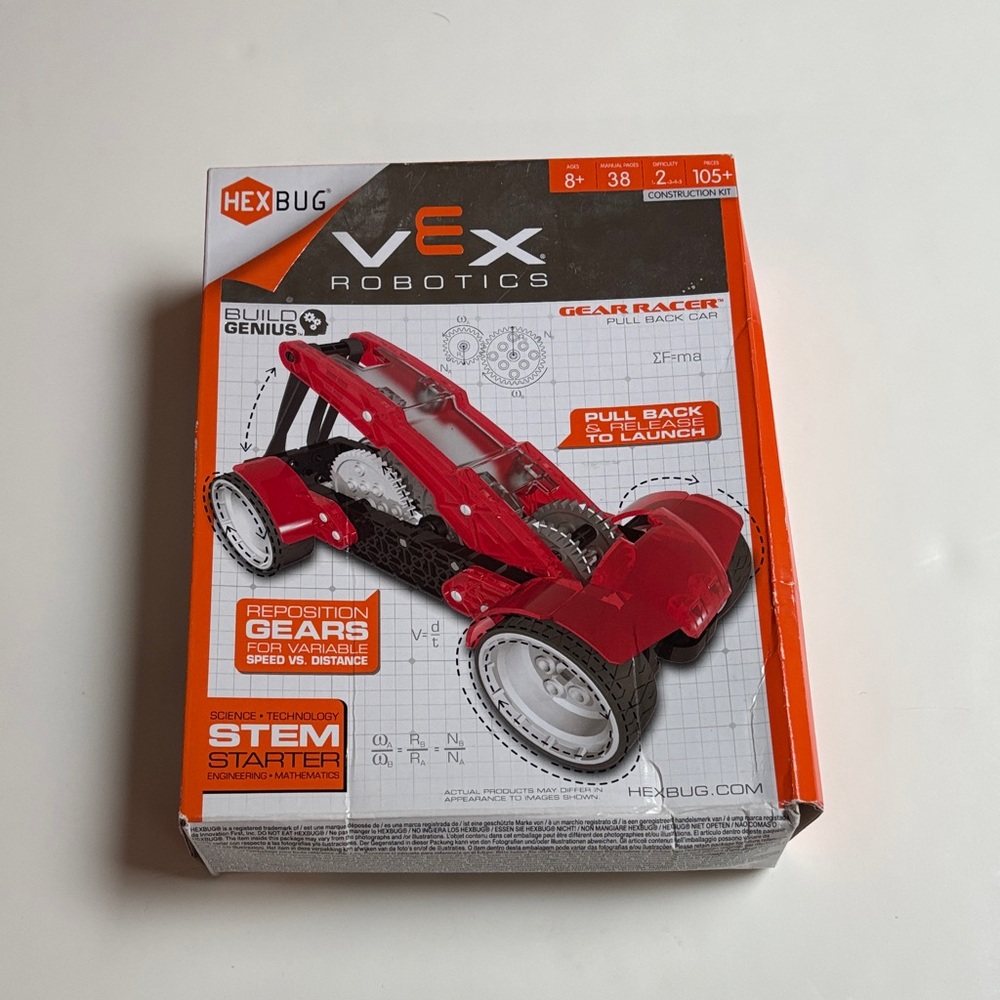 NEW Hexbug VEX Robotics Red Gear Racer Pull back car